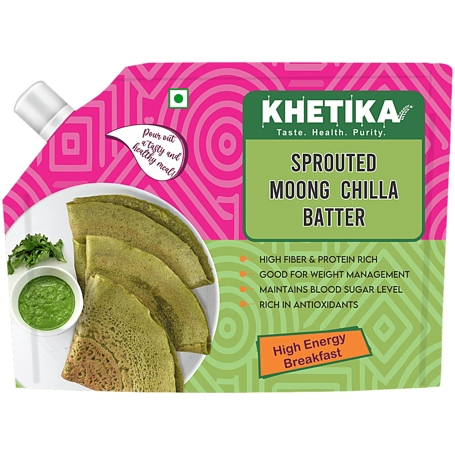 Khetika Sprouted Moong Chilla Batter