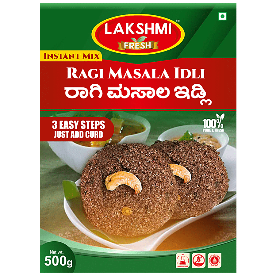 Lakshmi Fresh Ragi Masala Idli Instant Mix - Rich In Protein