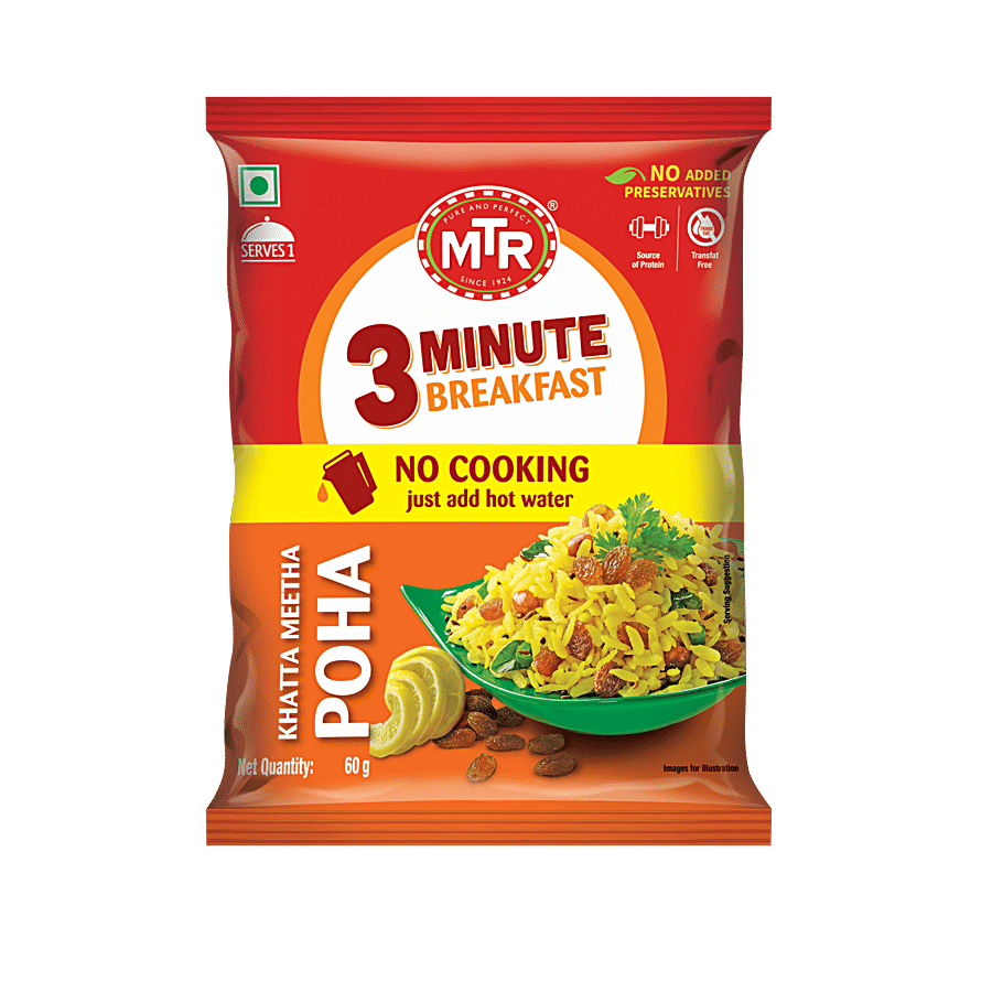 MTR 3 Minute Breakfast - Khatta Meetha Poha