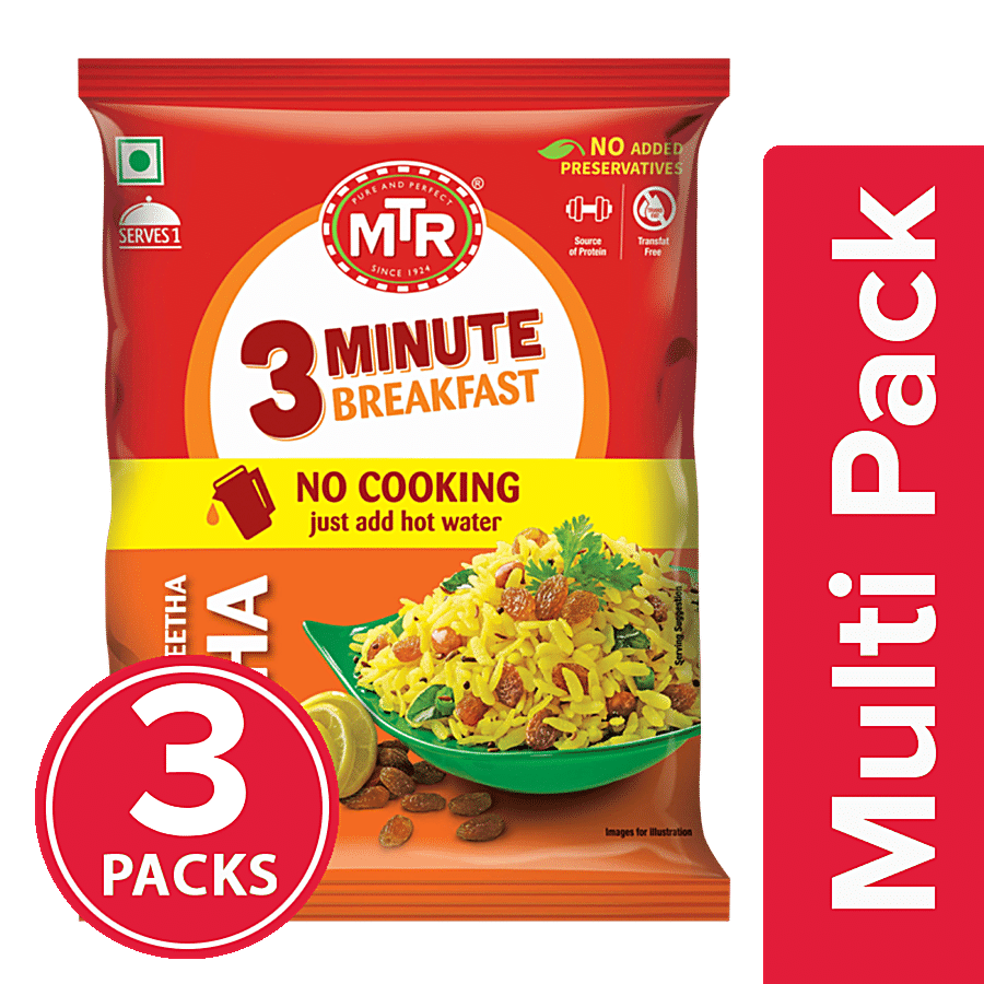 MTR 3 Minute Breakfast - Khatta Meetha Poha