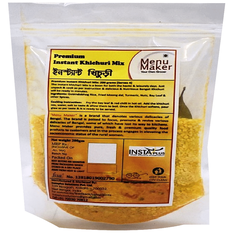 Menu Maker Instant Khichuri Mix - Premium