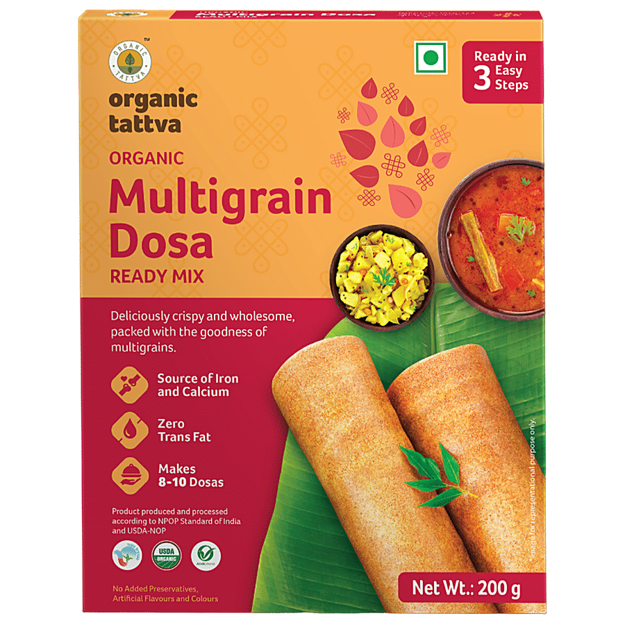 Organic Tattva Organic Multigrain Dosa Ready Mix - Crispy