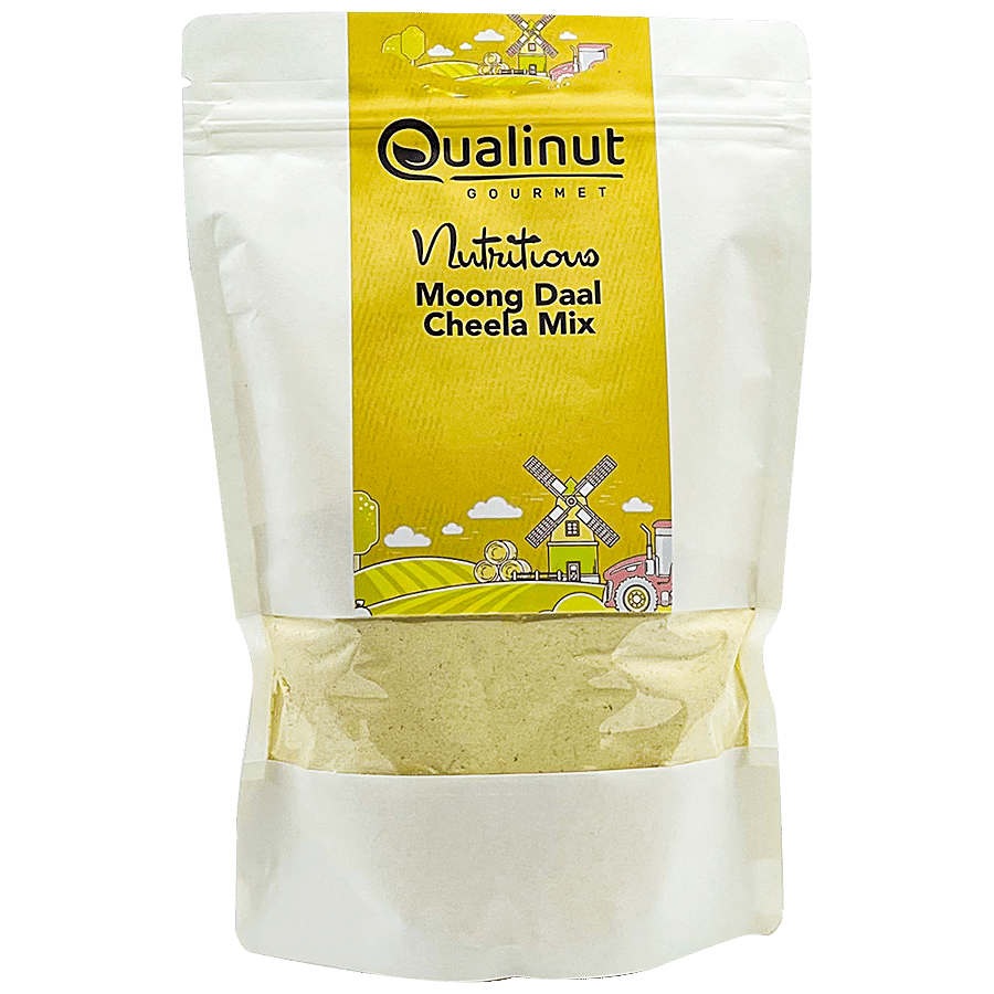 Qualinut Gourmet Nutritious Moong Daal Cheela Mix - Protein Rich