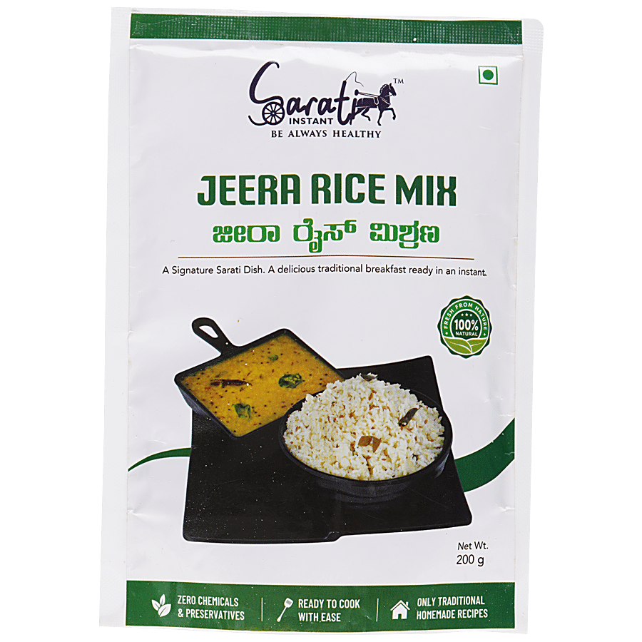 Sarati Instant Jeera Rice Mix - Traditional Recipe