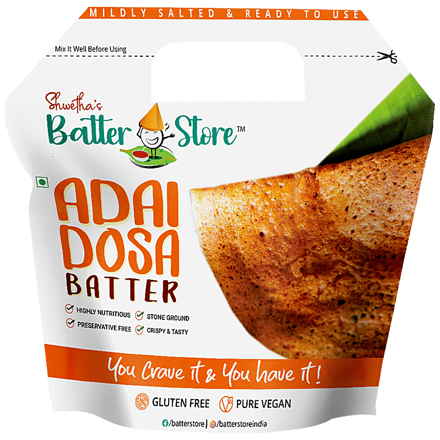 Shwetha's Batterstore Adai Dosa Batter - Mildly Salted