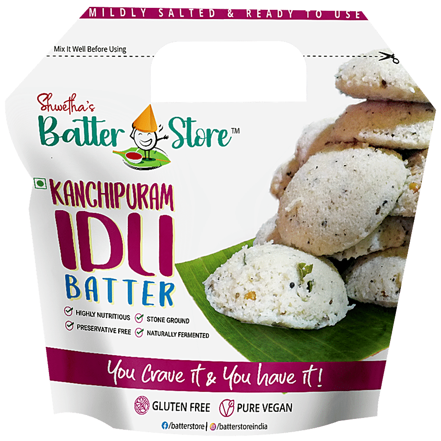 Shwetha's Batterstore Kanchipuram Idli Batter - Mildly Salted