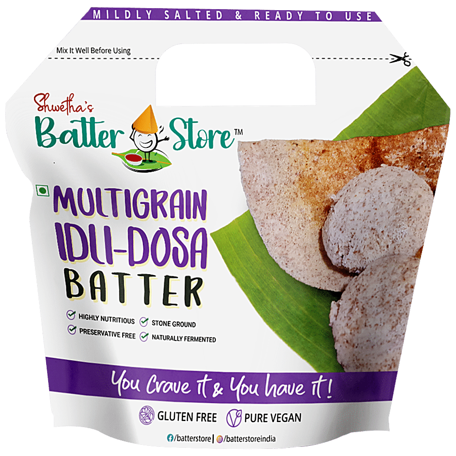 Shwetha's Batterstore Multigrain Idli Dosa Batter - Mildly Salted