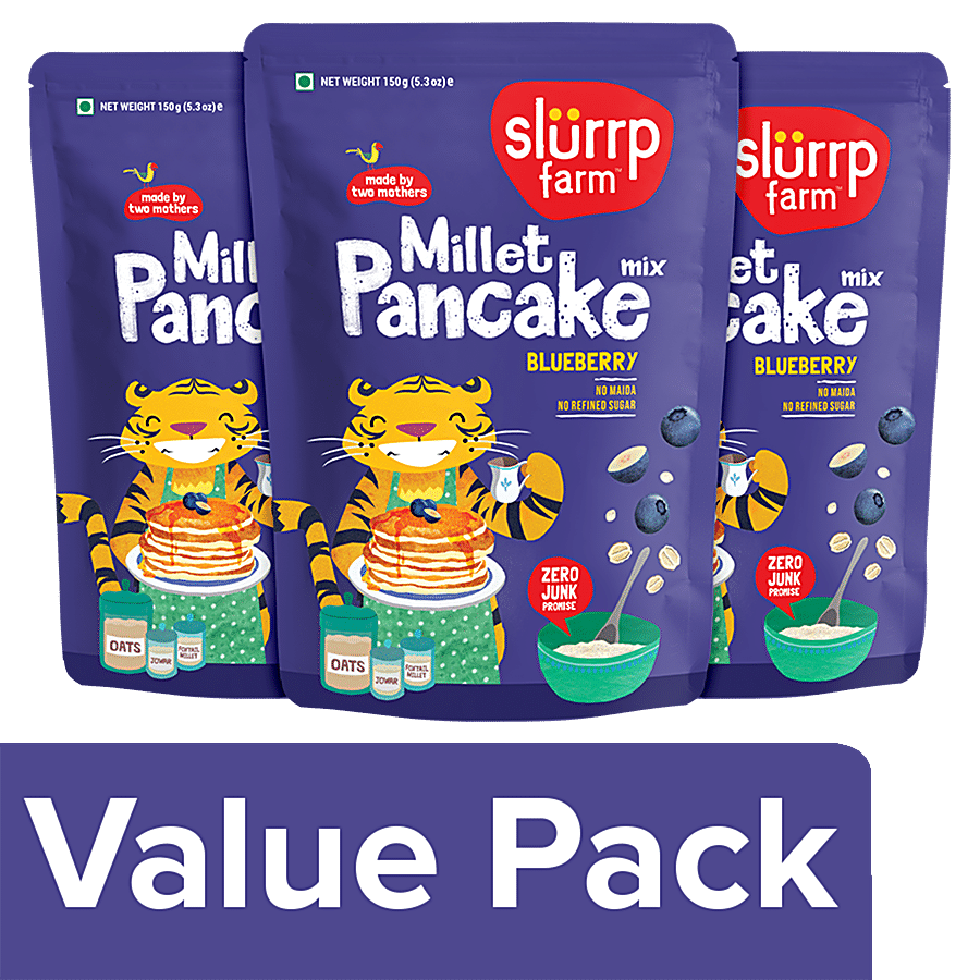 Slurrp Farm Blueberry Pancake Mix - No Maida