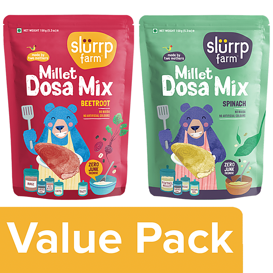 Slurrp Farm Dosa Mix Combo - High Protein