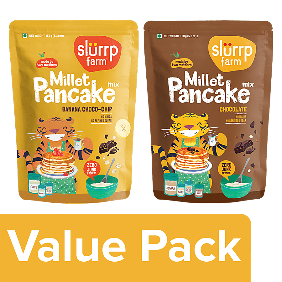 Slurrp Farm Pancake Mix Combo - No Maida