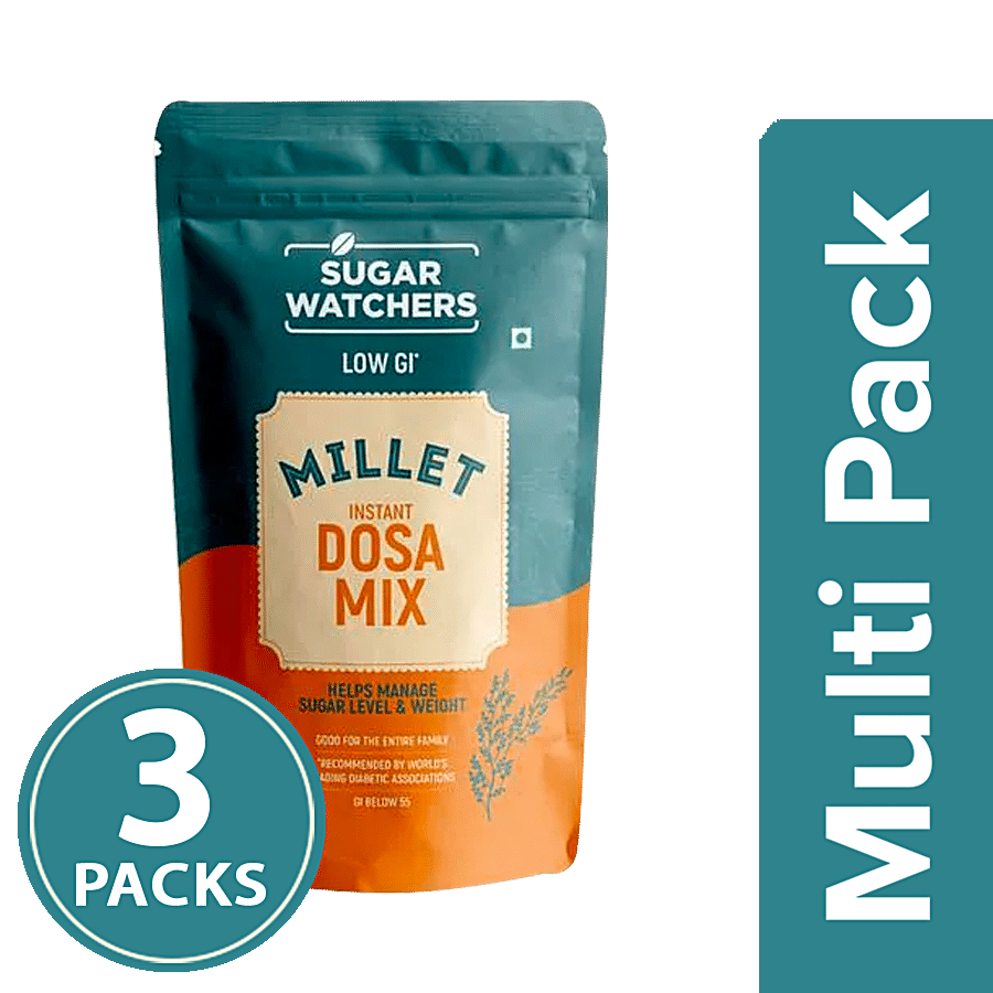 Sugar Watchers Millet Low GI Instant Dosa Mix | Diabetic Friendly | Gluten Free