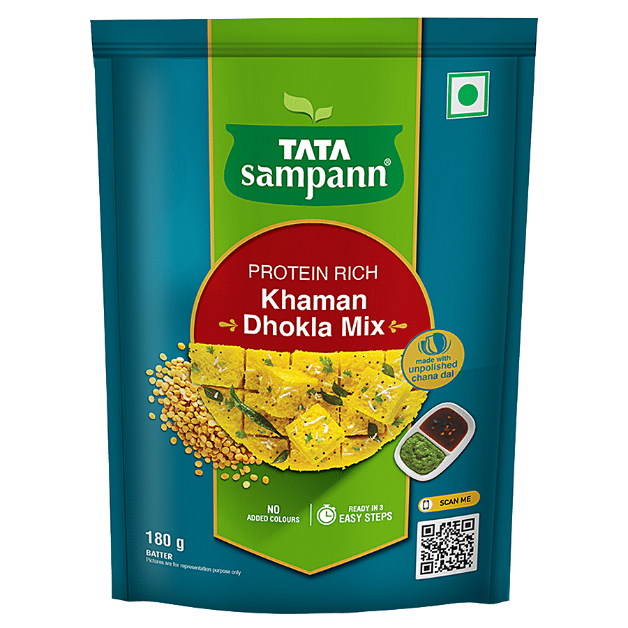 Tata Sampann Protein Rich Khaman Dhokla Mix - Instant Ready to Cook