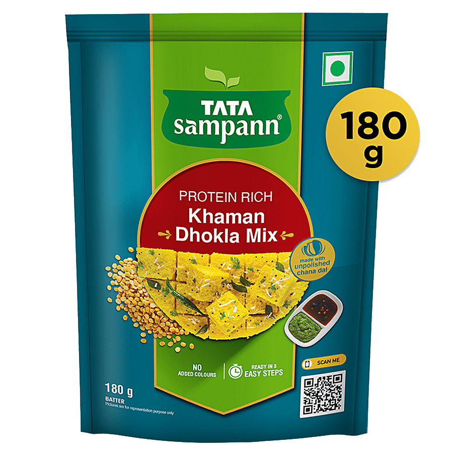 Tata Sampann Protein Rich Khaman Dhokla Mix - Instant Ready to Cook