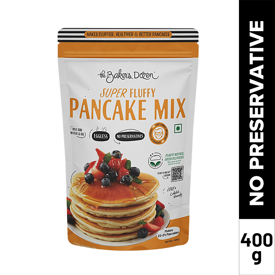 The Baker's Dozen Super Fluffy Pancake Mix - Eggless