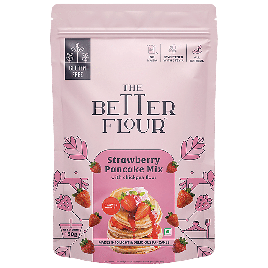 The Better Flour Strawberry Pancake Mix - Chickpea Flour