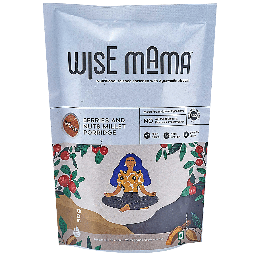 Wise Mama Berries & Nuts Millet Porridge - High Fibre & Protein