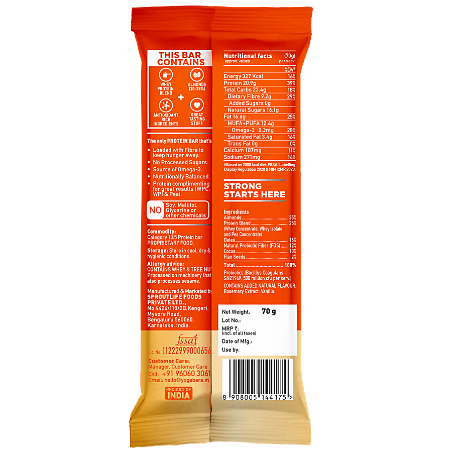 Yoga Bar 20g Protein Bar - Almond Fudge