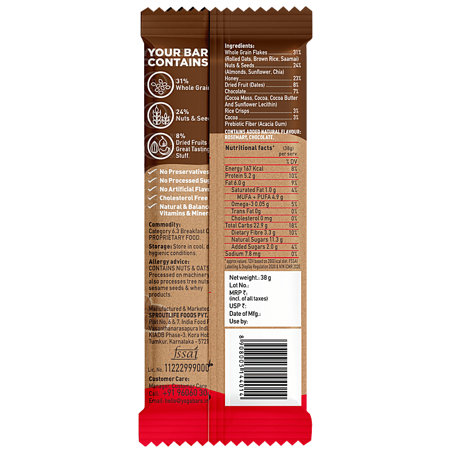 Yoga Bar Multigrain Energy Bar - Chocolate Chunk Nut