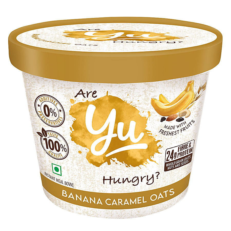 Yu Banana Caramel Instant Oats - Healthy Breakfast