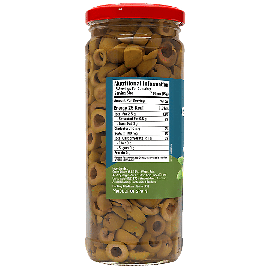 Abbies Green Olives - Sliced