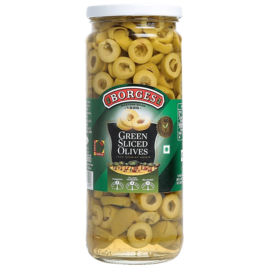 BORGES Green Olives - Sliced