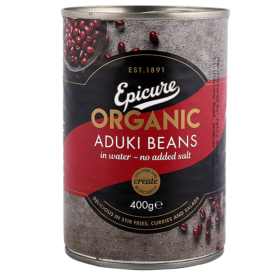 Epicure Organics Aduki Beans In Water - With No Added Salt