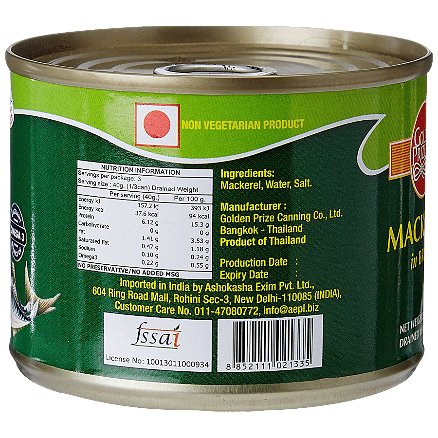 Golden Prize Canned Mackerel In - Brine