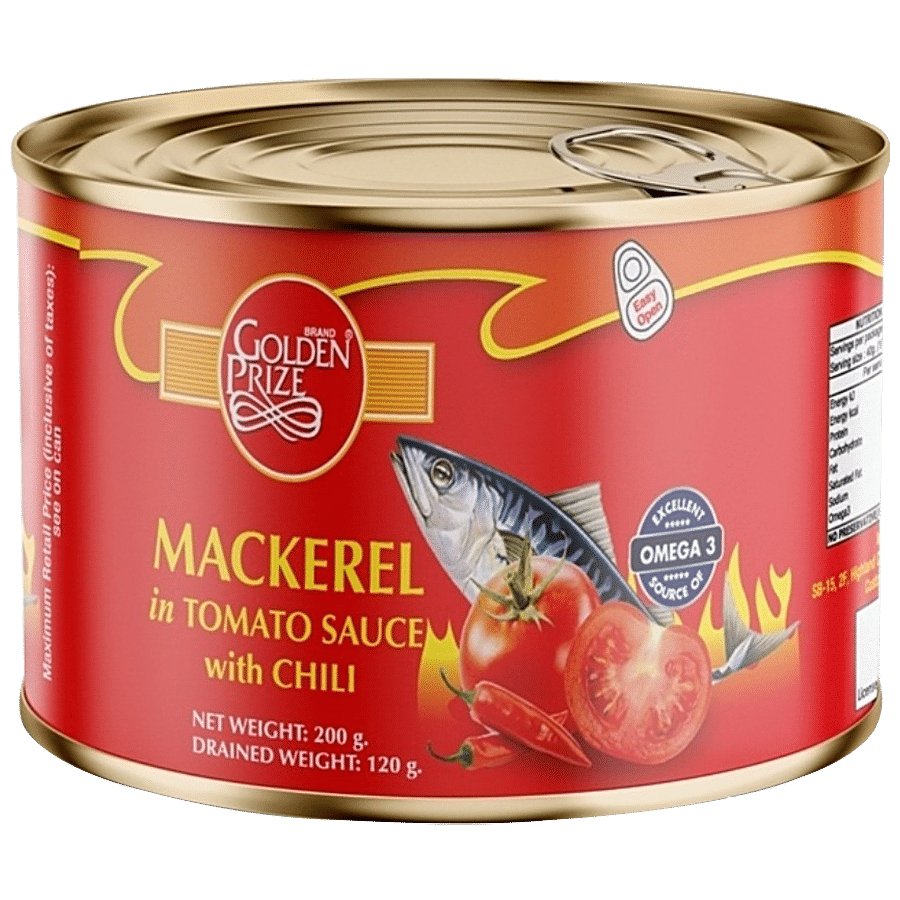 Golden Prize Canned Mackerel In - Tomato Sauce With Chili