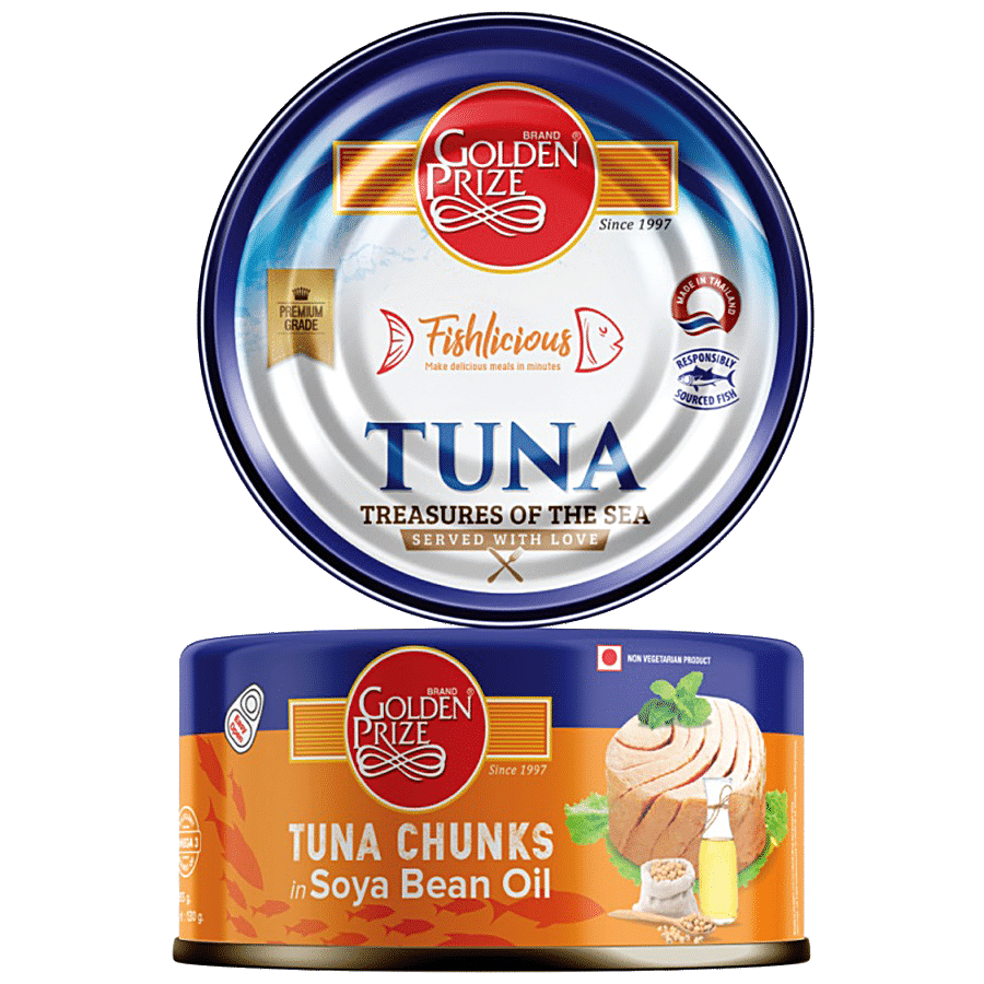 Golden Prize Canned Skipjack Light Meat Tuna - Chunk In Soya Bean Oil