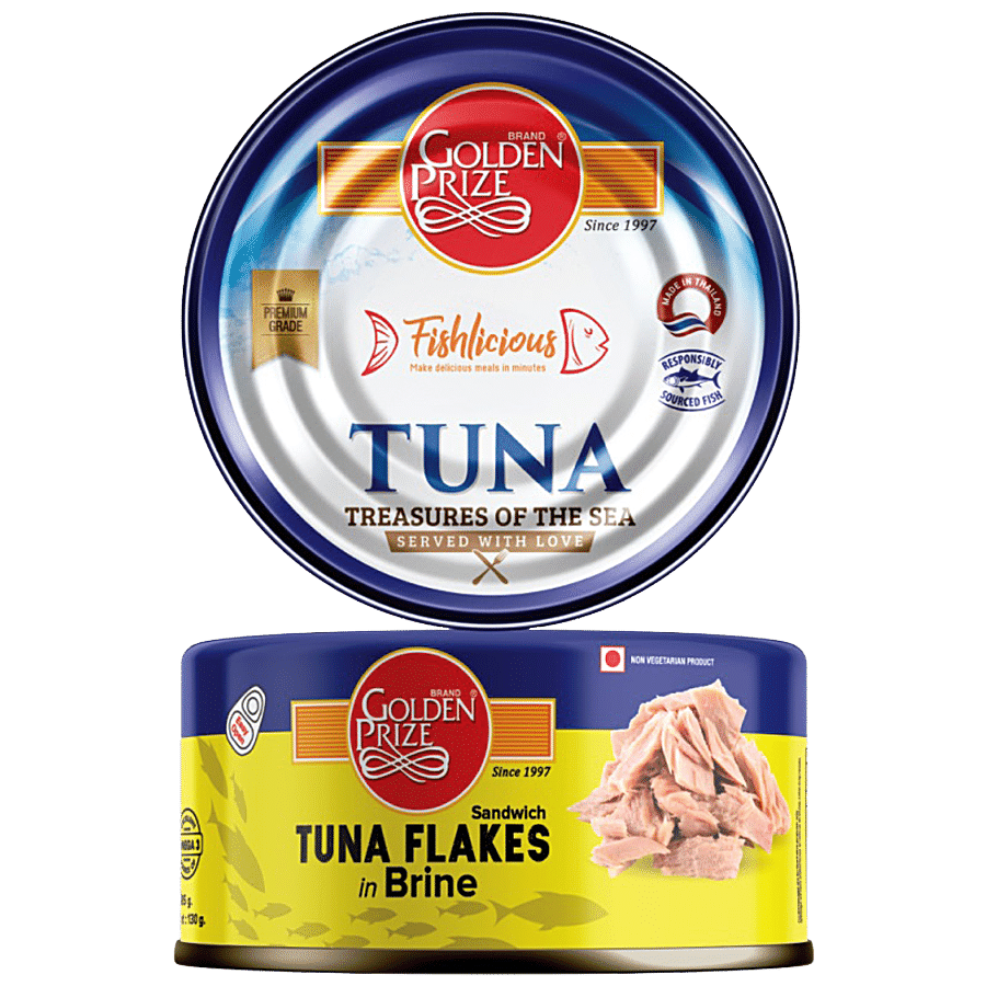 Golden Prize Canned Skipjack Light Meat Tuna - Flakes In Brine