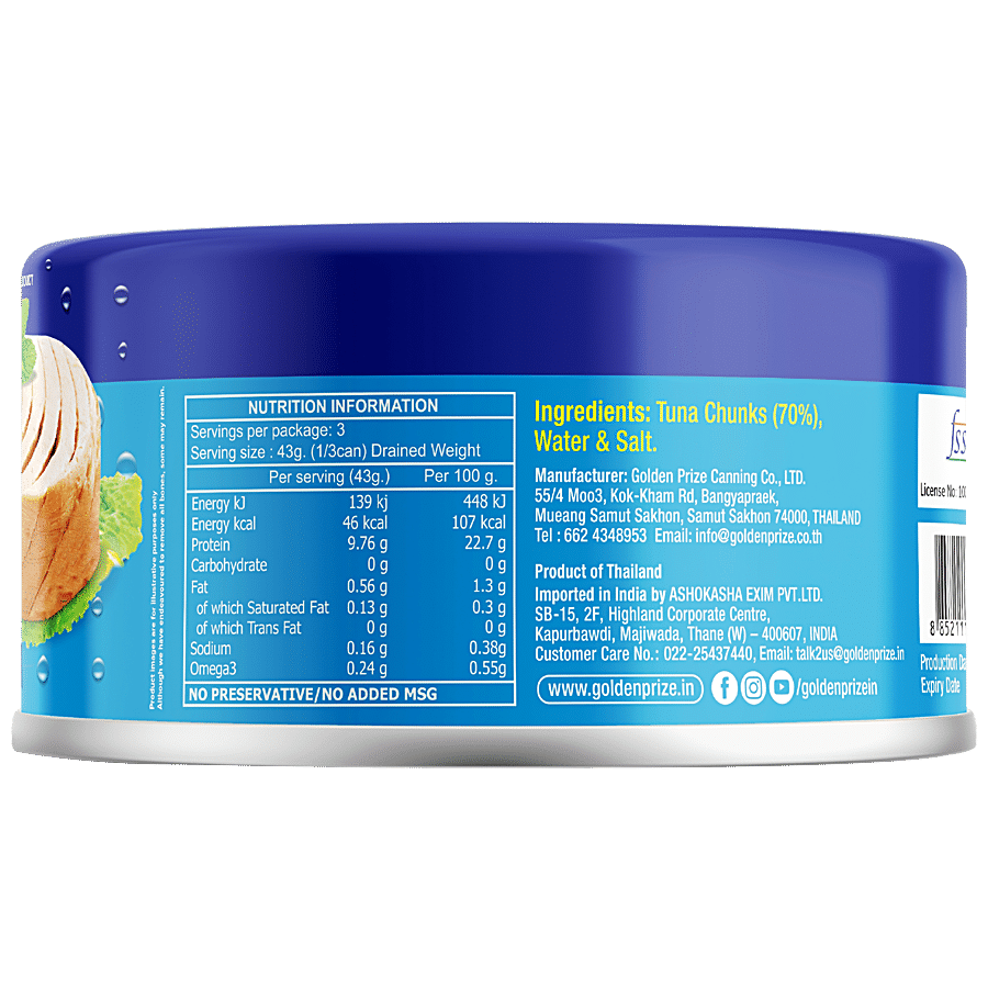 Golden Prize Canned Tuna Chunks in Spring Water