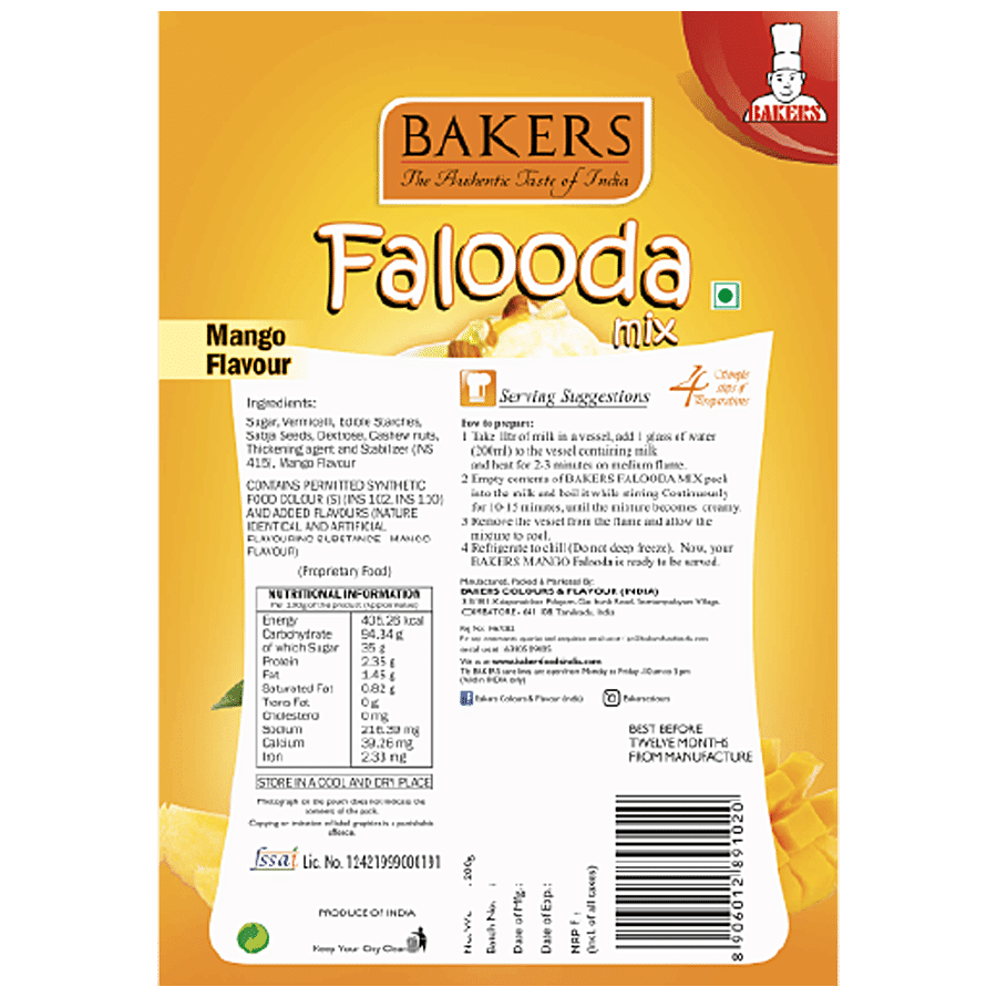 BAKERS Falooda Mix - Mango Flavour