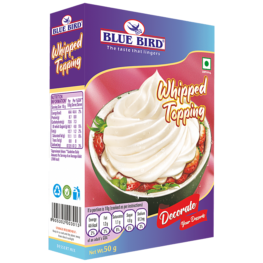 Blue Bird Instant Topping - Whipped Cream