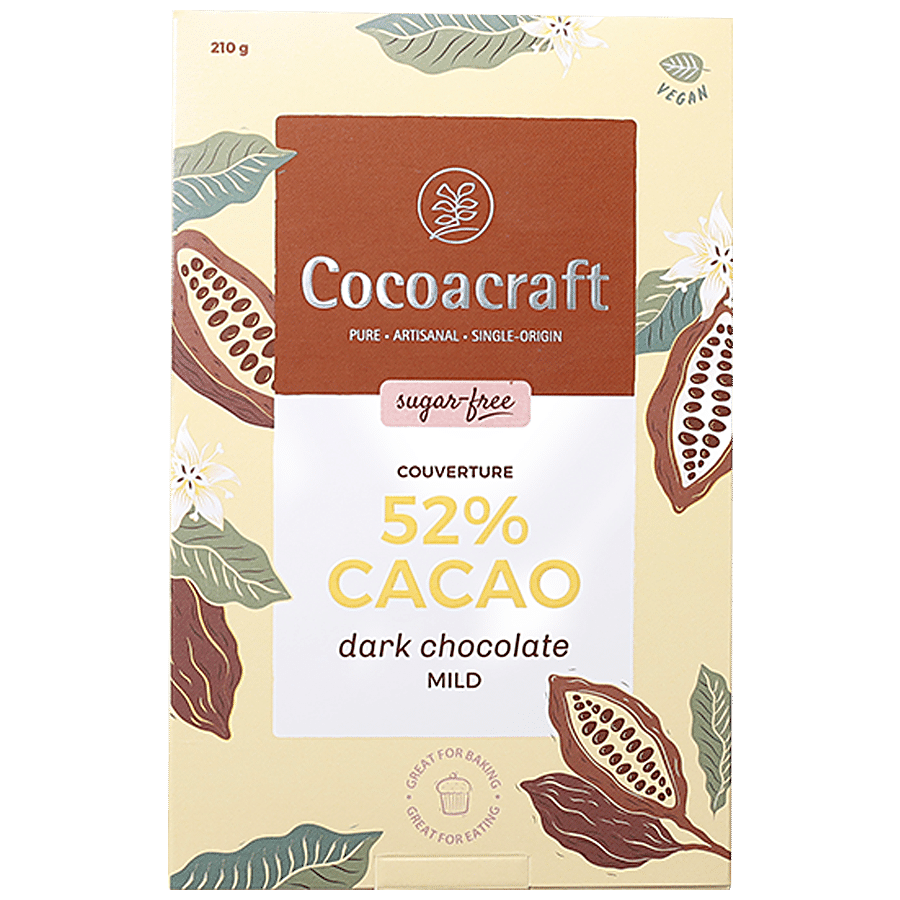 Cocoacraft Dark Chocolate - 52% Cacao Couverture