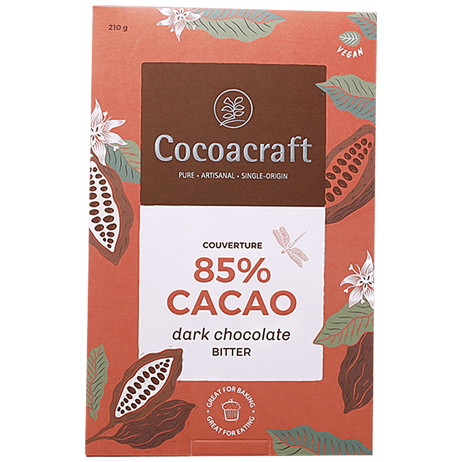 Cocoacraft Dark Chocolate - 85% Cacao Couverture