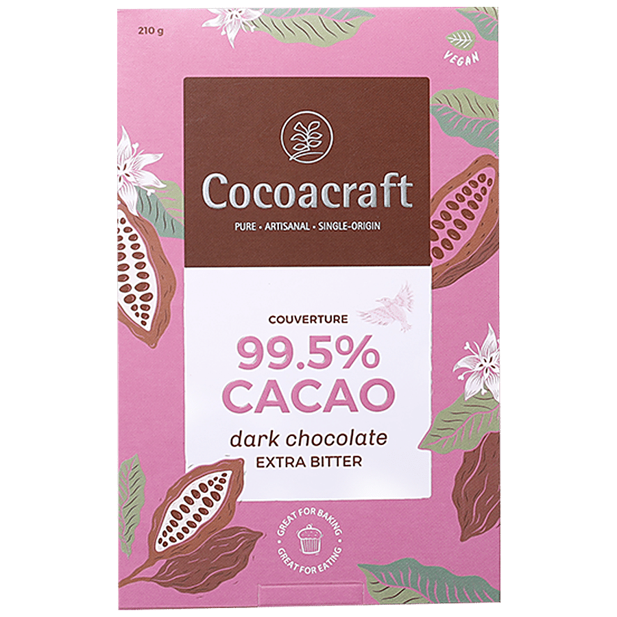 Cocoacraft Dark Chocolate - 99.5% Cacao Couverture