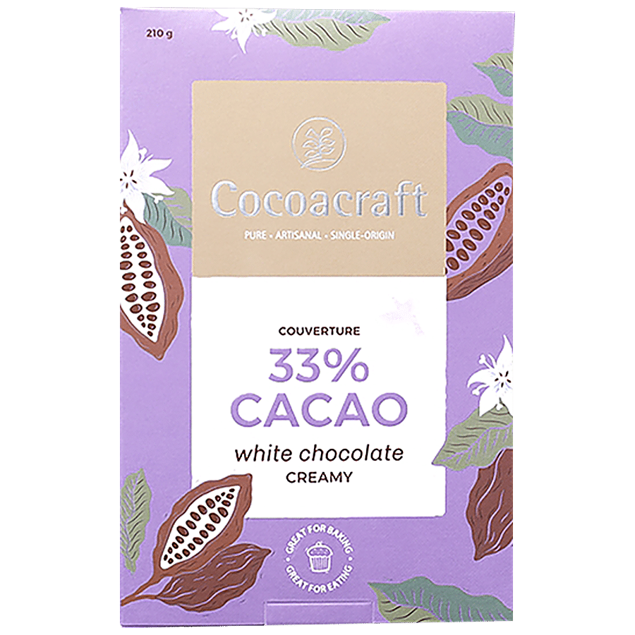 Cocoacraft White Chocolate - 33% Cacao Couverture