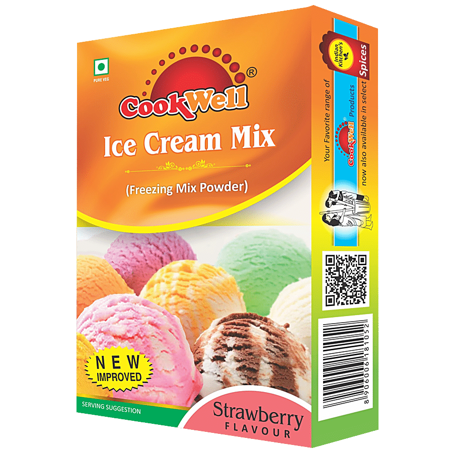 Cookwell Ice Cream Mix - Strawberry