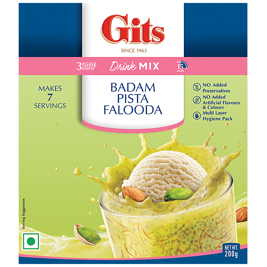 Gits Falooda Ready Mix - Badam & Pista