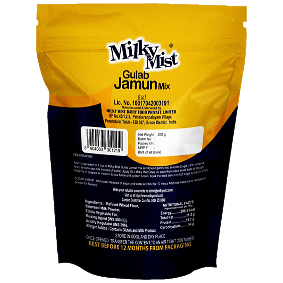 Milky Mist Gulab Jamun Mix - Rich In Taste