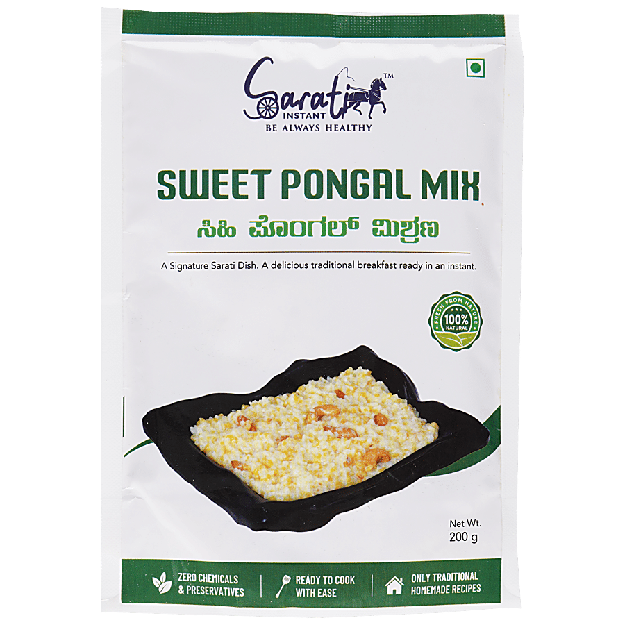 Sarati Instant Sweet Pongal Mix - Traditional Recipe