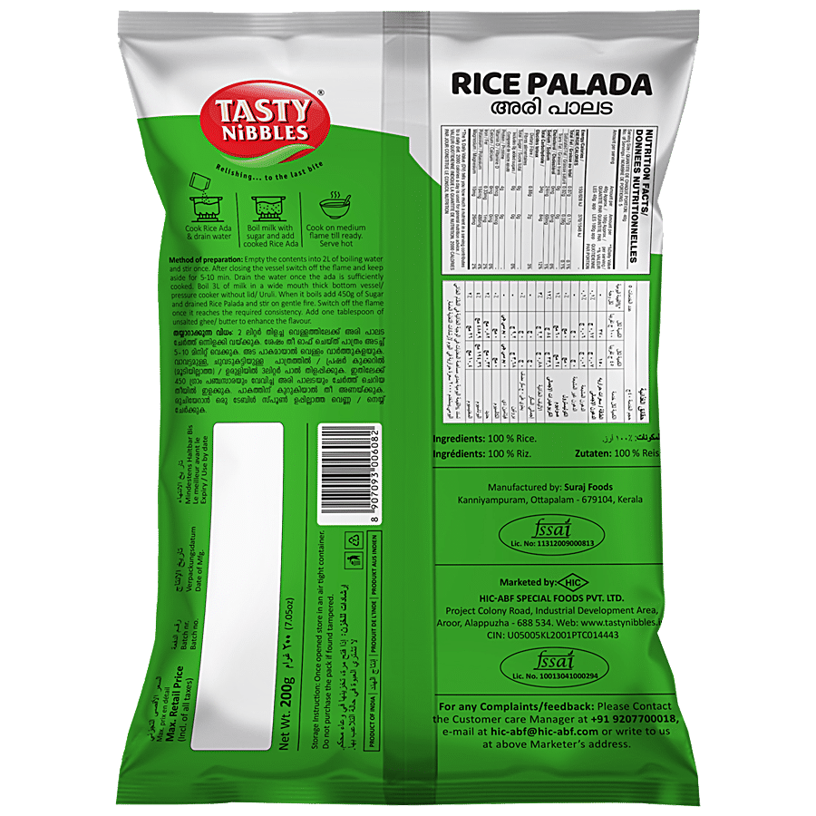 Tasty Nibbles Rice Palada - Authentic Taste