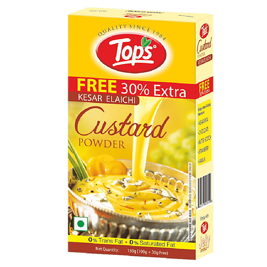 Tops Custard Powder - Kesar Elaichi