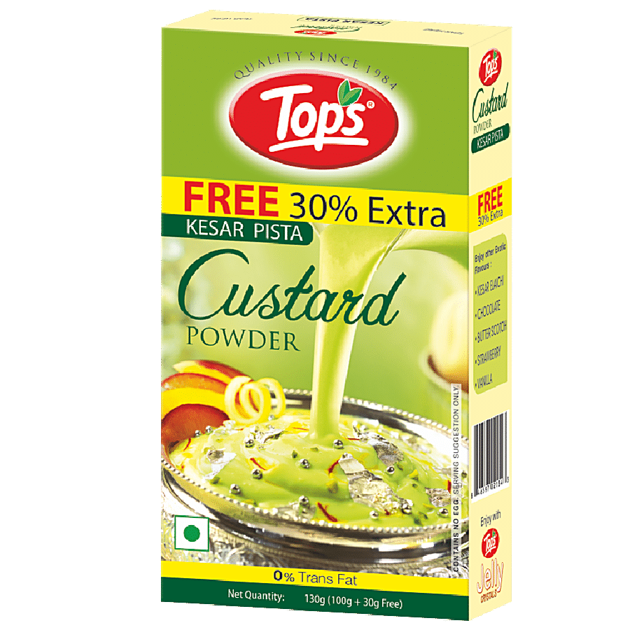 Tops Custard Powder - Kesar Pista