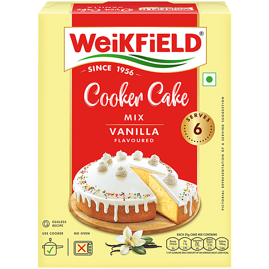 Weikfield Cooker Cake Mix - Vanilla Flavour