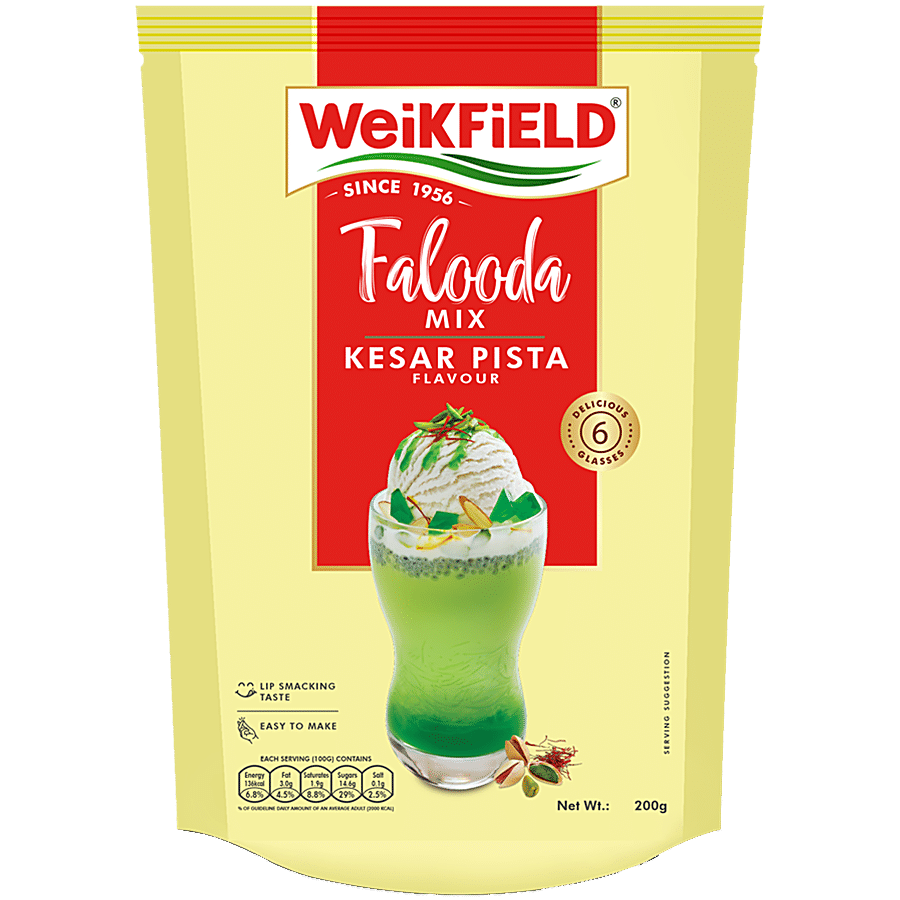 Weikfield Kesar Pista Falooda Mix - Easy To Make