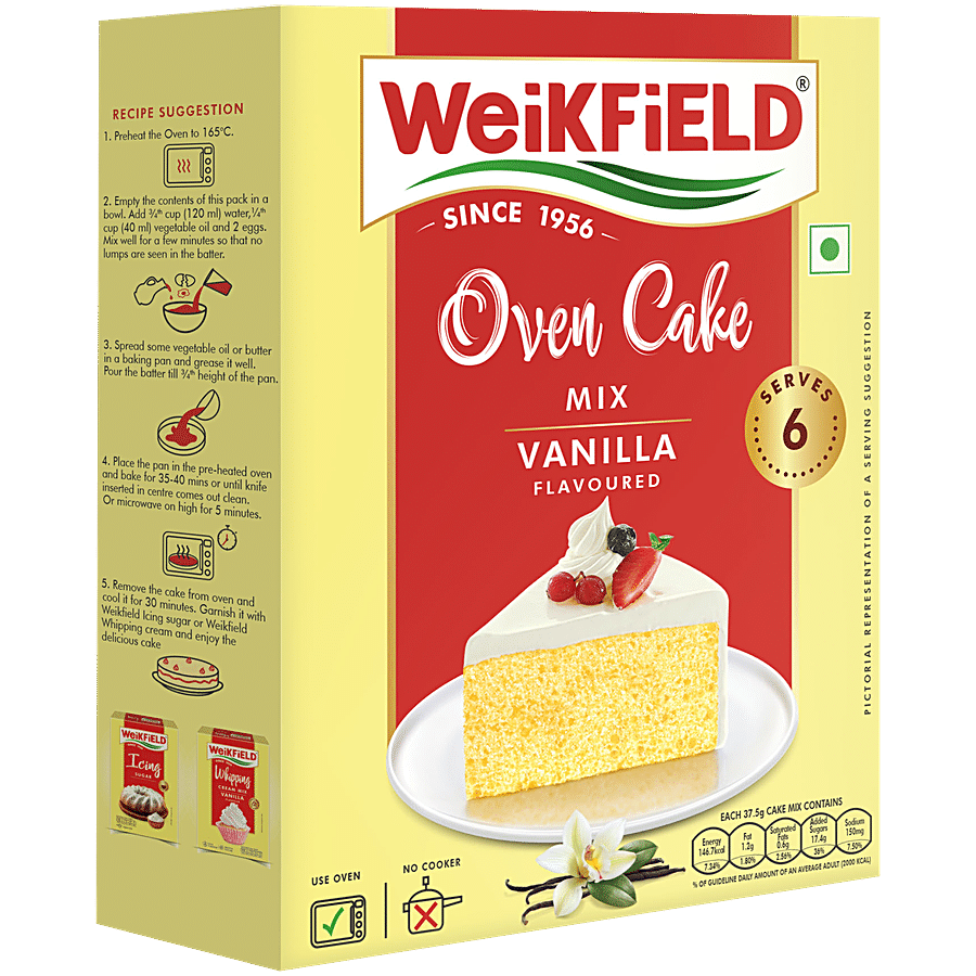 Weikfield Oven Cake Mix - Vanilla Flavour