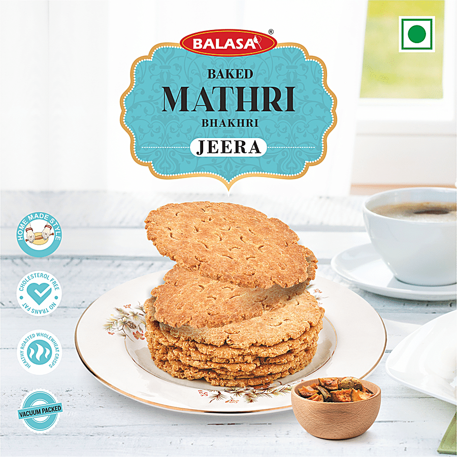 BALASA Baked Mathri Bhakhri - Jeera