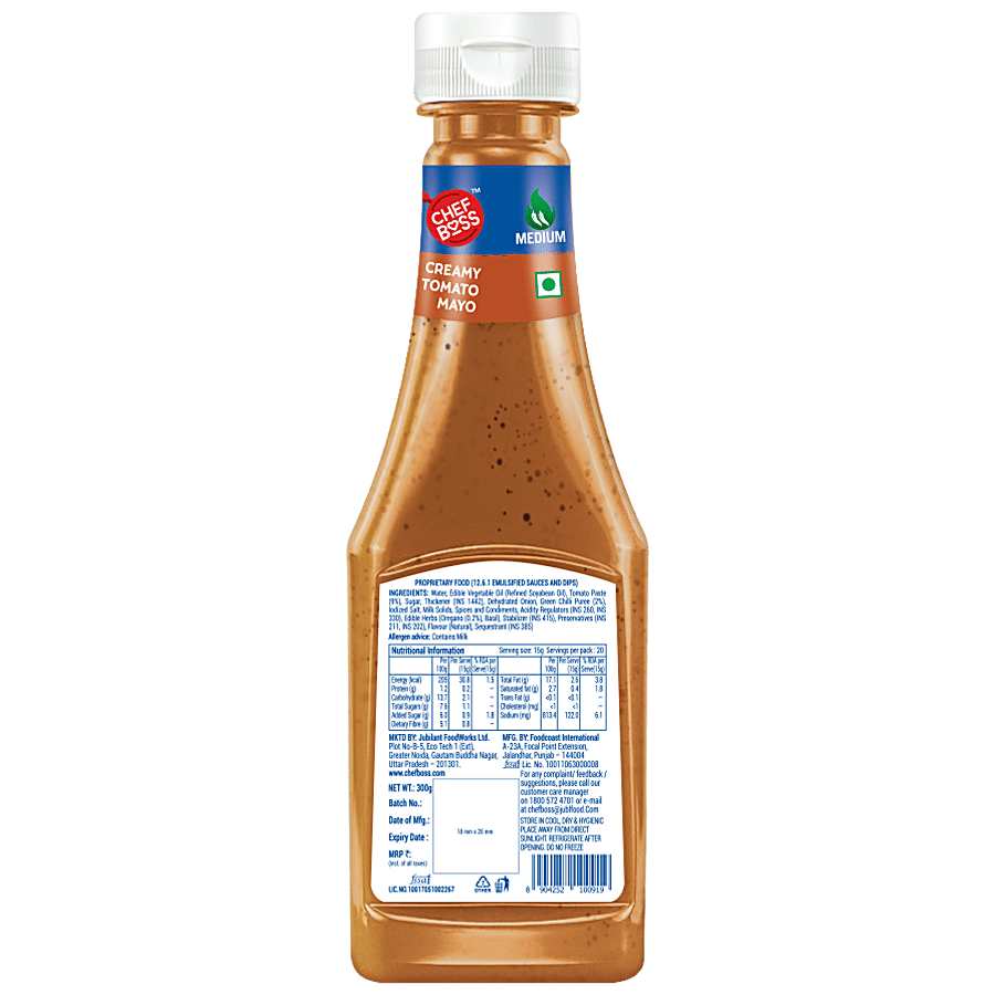 ChefBoss Creamy Tomato Mayo Sauce – Eggless Mayonnaise