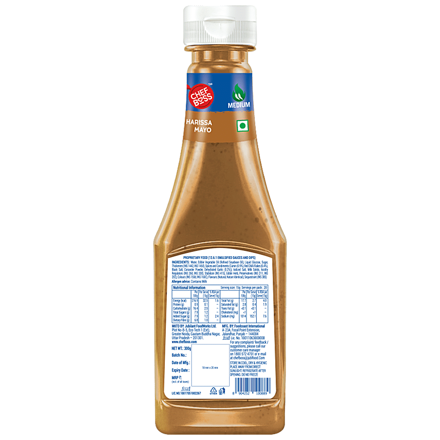 ChefBoss Harissa Mayo Sauce - Eggless Mayonnaise